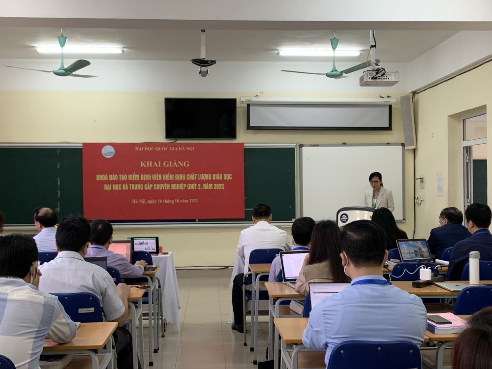 Khai giảng Khóa đào tạo Kiểm định viên kiểm định chất lượng giáo dục đại học và trung cấp chuyên nghiệp Đợt 2 - 2021