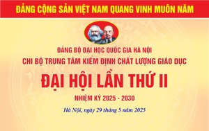 Đại hội Chi bộ Trung tâm Kiểm định chất lượng giáo dục - Đại học Quốc gia Hà Nội lần thứ II, nhiệm kỳ 2025-2030