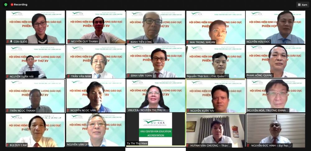 Phiên họp lần thứ 15 Hội đồng Kiểm định chất lượng giáo dục