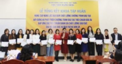 Training Workshop “Capacity building for quality assurance of training programs to meet the quality assessment standards of training programs of the Ministry of Education and Training" for Banking Academy