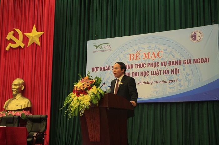 Bế mạc đợt khảo sát chính thức phục vụ đánh giá ngoài Trường Đại học Luật Hà Nội