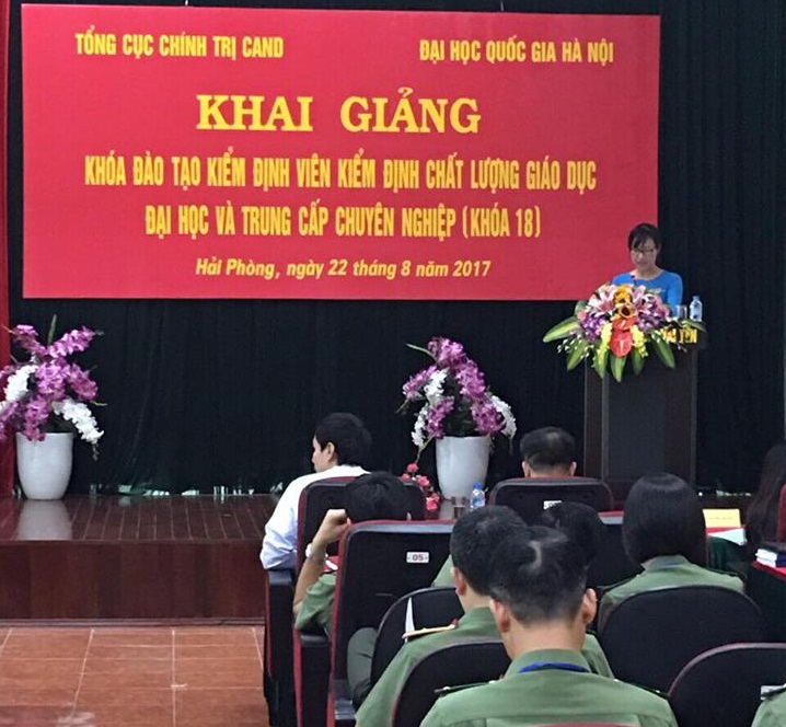 Khai giảng khóa đào tạo kiểm định viên kiểm định chất lượng giáo dục đại học và trung cấp chuyên nghiệp đầu tiên cho Bộ Công an