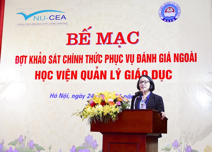 Bế mạc đợt khảo sát chính thức phục vụ đánh giá ngoài Học viện Quản lý Giáo dục