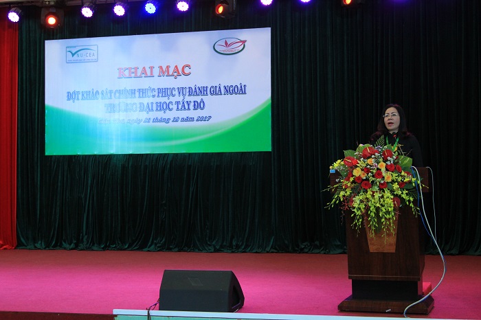 Khai mạc đợt khảo sát chính thức phục vụ đánh giá ngoài Trường Đại học Tây Đô