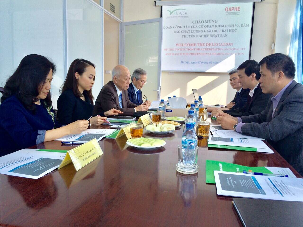 Trung tâm Kiểm định chất lượng giáo dục-Đại học Quốc gia Hà Nội tiếp đoàn công tác của Cơ quan Kiểm định và Đảm bảo chất lượng giáo dục đại học chuyên nghiệp (QAPHE) Nhật Bản