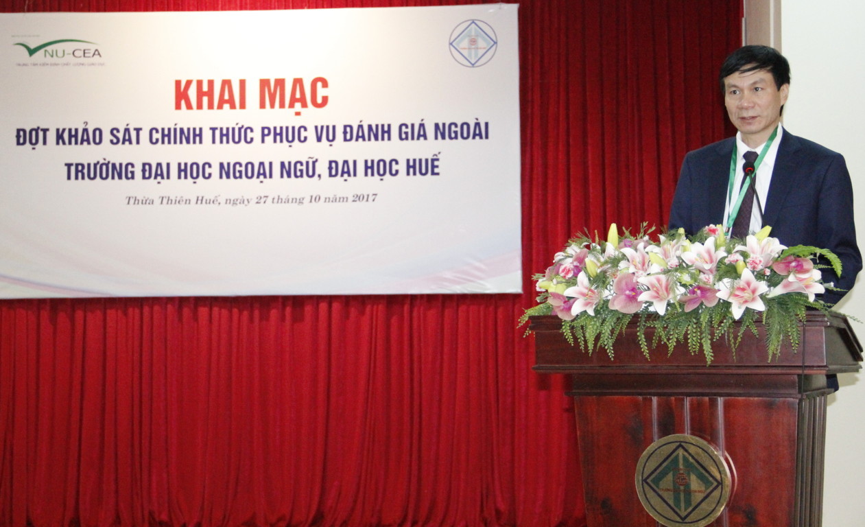 Khai mạc đợt khảo sát chính thức phục vụ đánh giá ngoài Trường Đại học Ngoại ngữ, Đại học Huế