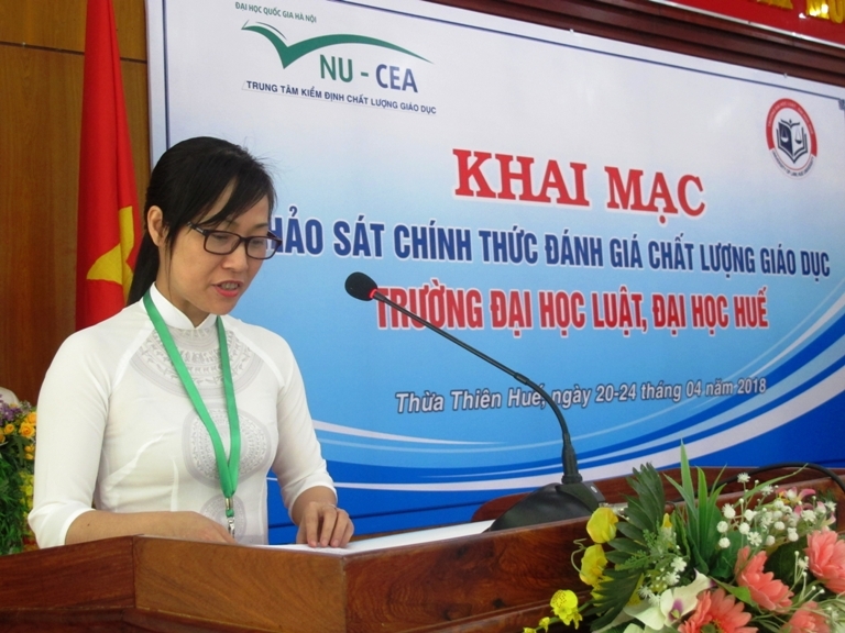 Khai mạc đợt Khảo sát chính thức phục vụ Đánh giá ngoài Trường Đại học Luật, Đại học Huế