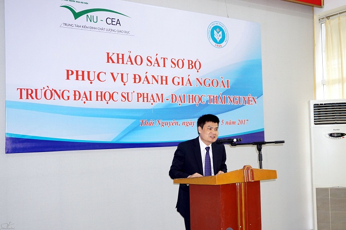 Đoàn chuyên gia đánh giá ngoài khảo sát sơ bộ tại Trường Đại học Sư phạm, Đại học Thái Nguyên
