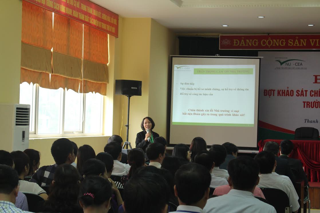 Bế mạc đợt khảo sát chính thức phục vụ đánh giá ngoài Trường Đại học Hồng Đức
