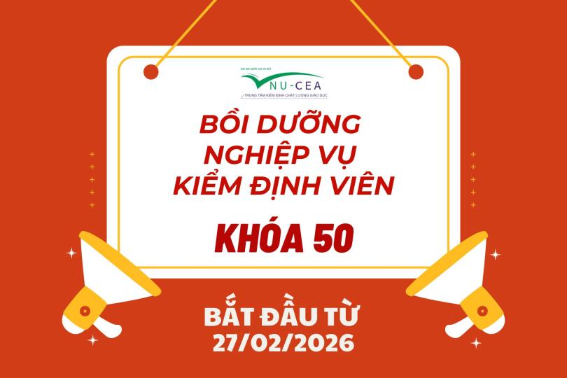 Thông báo tổ chức bồi dưỡng nghiệp vụ kiểm định viên Khoá 50 (Đợt 1 năm 2026)