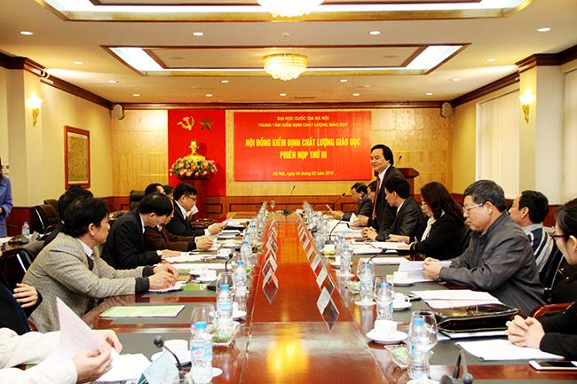Phiên họp thứ III Hội đồng Kiểm định Chất lượng giáo dục, Trung tâm Kiểm định chất lượng giáo dục