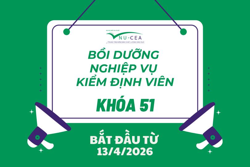 Thông báo tổ chức bồi dưỡng nghiệp vụ kiểm định viên Khoá 51 (Đợt 2 năm 2026)
