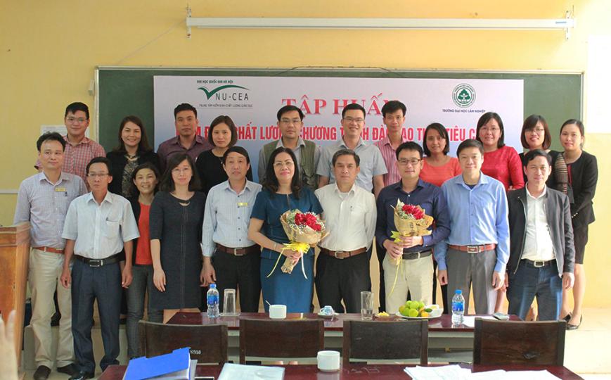 Tổ chức Khóa tập huấn về tự đánh giá chất lượng chương trình đào tạo cho Trường đại học Lâm Nghiệp (19/3-21/3/2018)