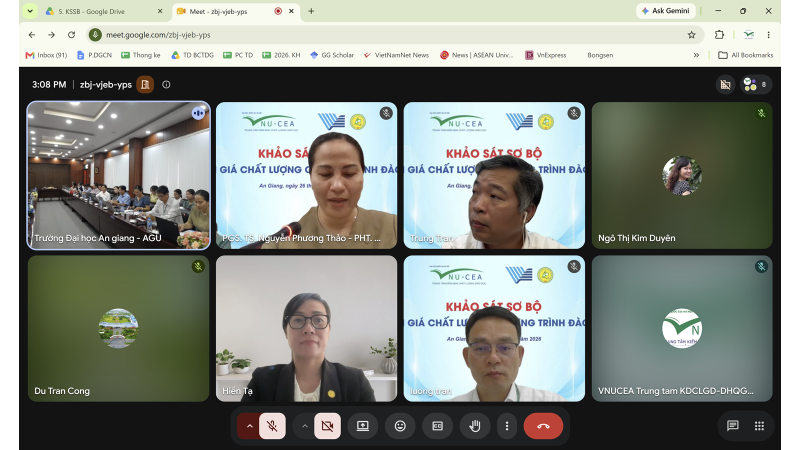 Các đại biểu tham dự Khảo sát sơ bộ